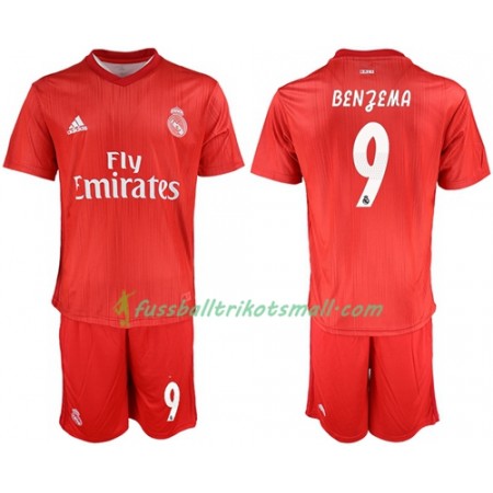 Fußballtrikots Real Madrid Benzema 9 Kinder 2018-2019 Kurzarm Ausweichtrikot kaufen